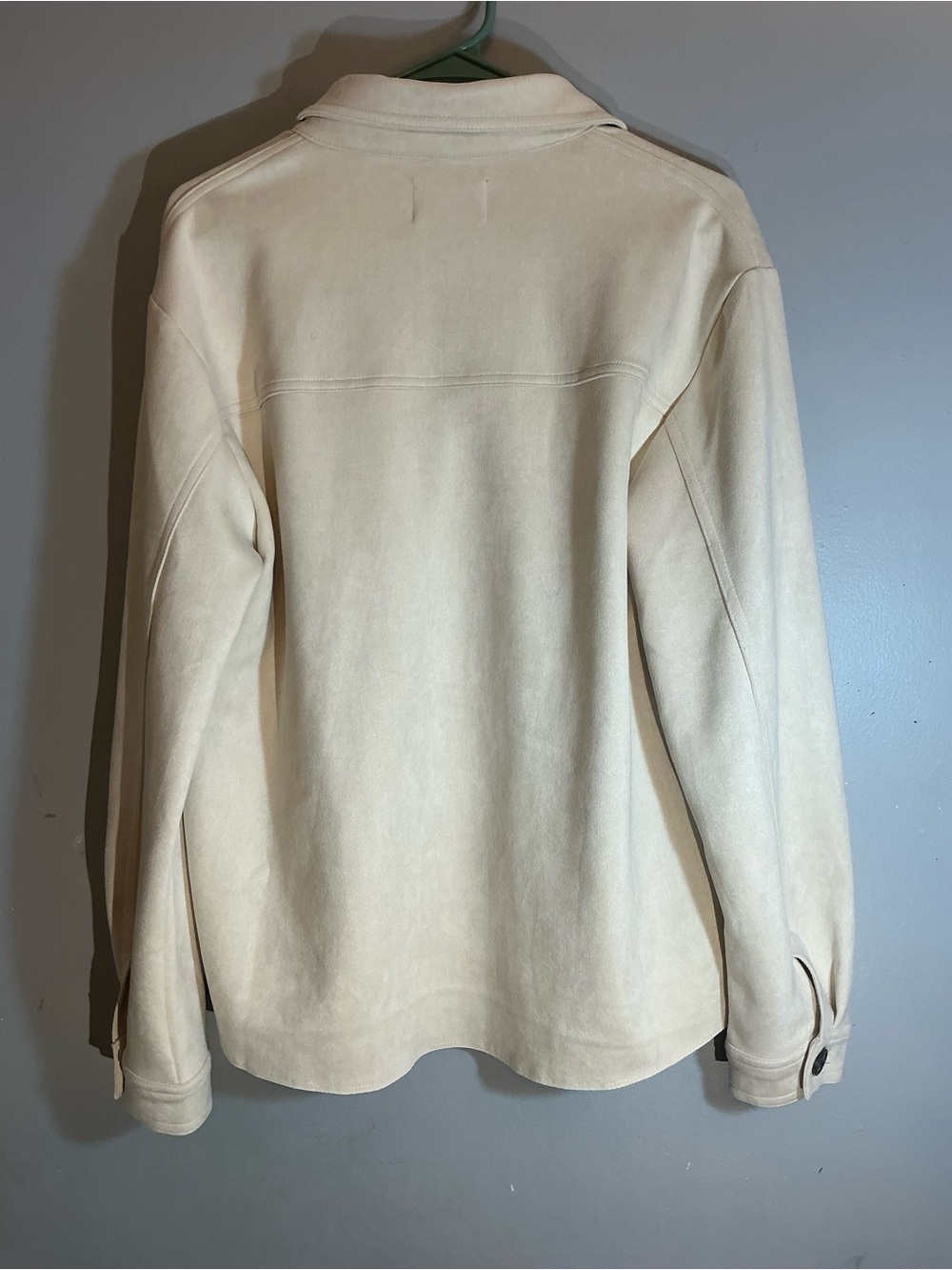 Cream Utility Jacket with Button Front - Picture 6 of 8